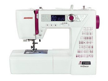 Особенности и преимущества компьютерной швейной машины Janome ArtDecor 734D