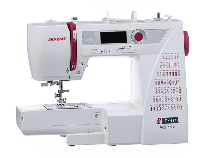Компьютерная швейная машина Janome ArtDecor 734D — Швейные машины Janome — Швейная техника и аксессуары Janome
