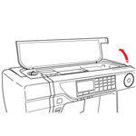 Таблица швейных операций на верхней крышке