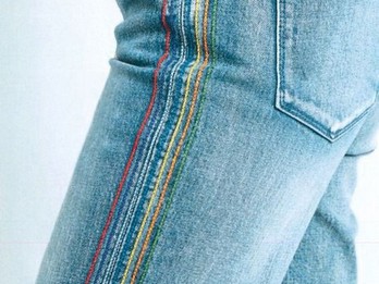 Как правильно сделать отстрочку на джинсовых вещах?