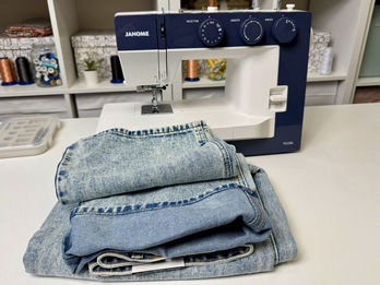Как подшить джинсы и сохранить фабричный край дома. Изображение 1