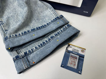 Как подшить джинсы и сохранить фабричный край дома. Изображение 3