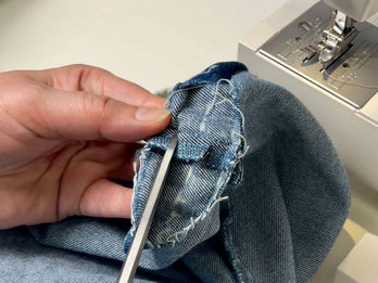 Как подшить джинсы и сохранить фабричный край дома. Изображение 8