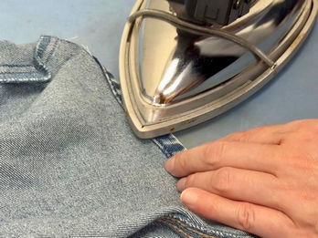 Как подшить джинсы и сохранить фабричный край дома. Изображение 9