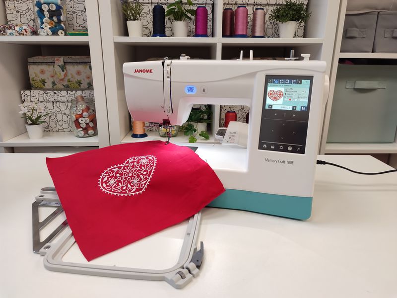 Janome Memory Craft 100E Turquoise Blue