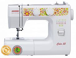 Электромеханическая швейная машина Janome Color 55 – купить в Москве и с доставкой по России