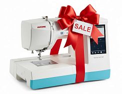 Вышивальная машина Janome Memory Craft 100E Turquoise Blue – купить в Москве и с доставкой по России